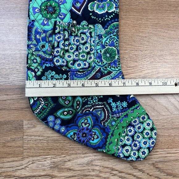 Vera Bradley Blue Rhapsody Christmas Stocking NEW - Picture 9 of 9